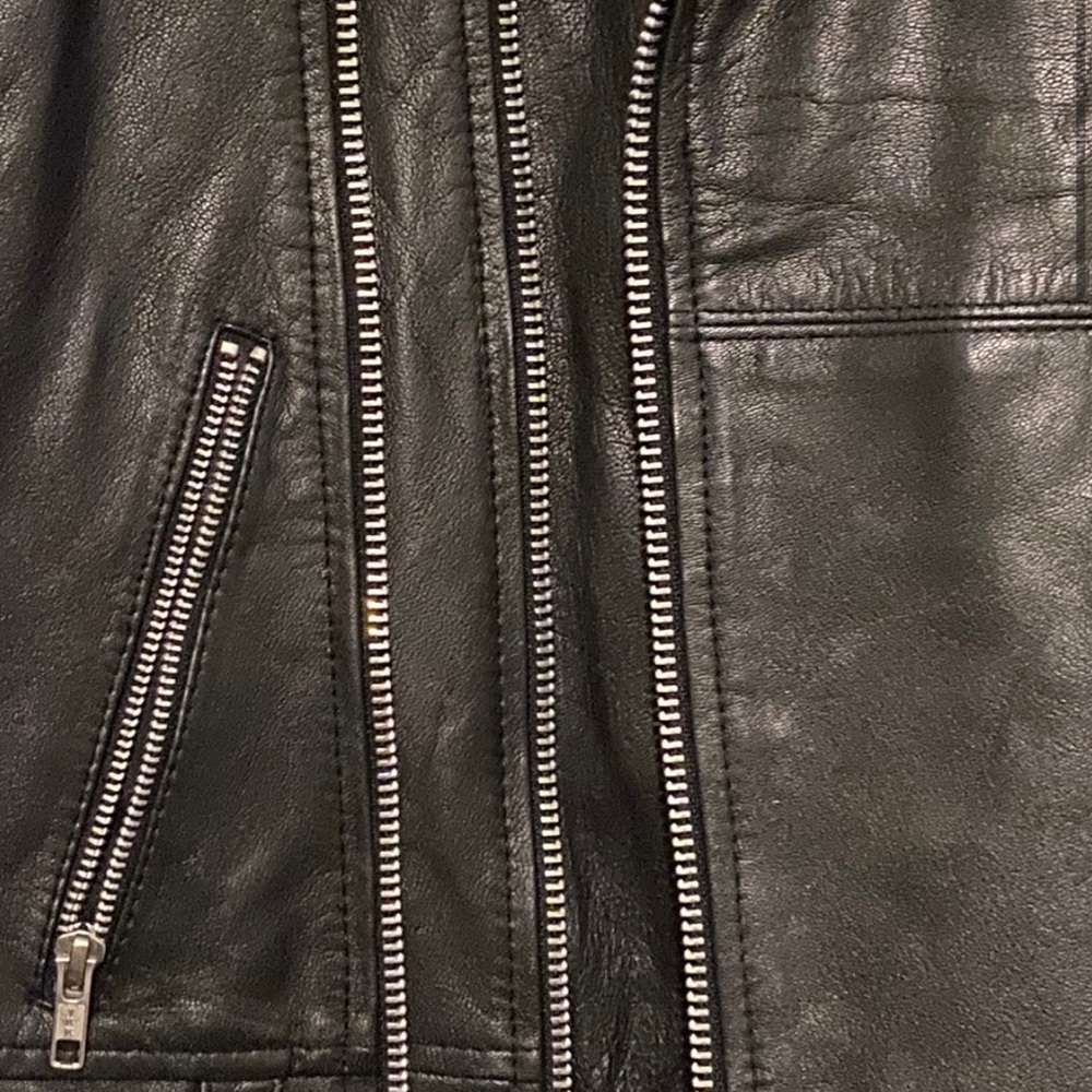 Topman Real Leather Jacket - Picture 3 of 5